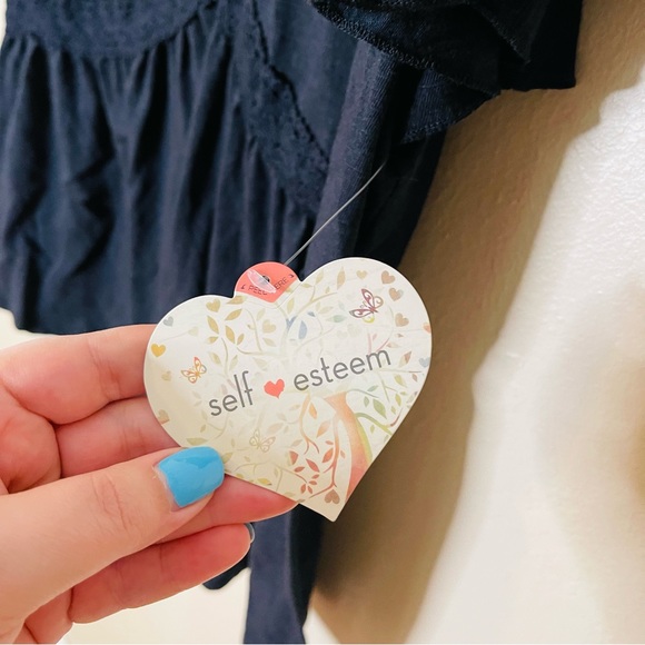 NWT Black Crochet Accent Top - Picture 4 of 7